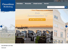 Tablet Screenshot of ostseeferien.de