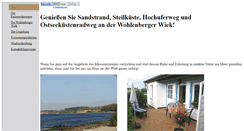Desktop Screenshot of ostseeferien.org