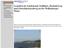 Tablet Screenshot of ostseeferien.org